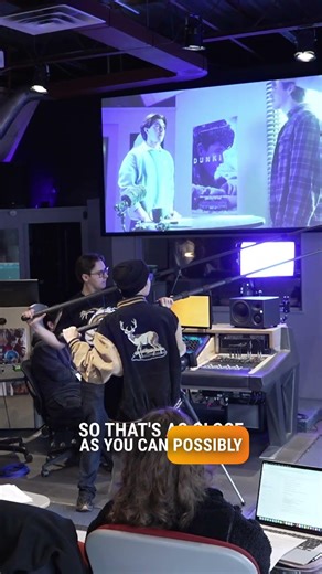 Proper boom mic technique on set! #audiotechnique #filmsets