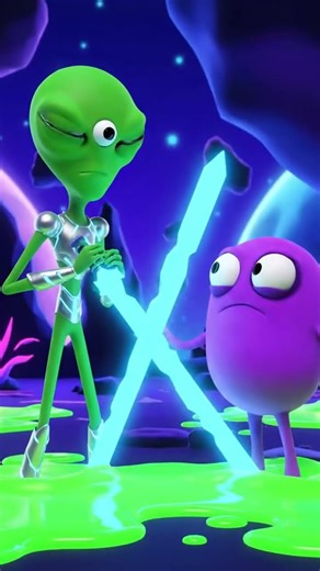 Funny Alien Sword Fight – Hilarious Intergalactic Duel! #alien #FunnyAliens