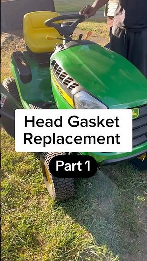 🛠️ Head Gasket Replacement For A John Deere D105 Riding Mower - Part 1💥 #johndeere #johndeered105