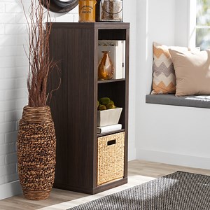 Better Homes & Gardens 3 Cube Storage Organizer, Tobacco Oak
