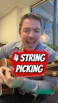 4 String Picking Sounds Amazing on Guitar 🎸