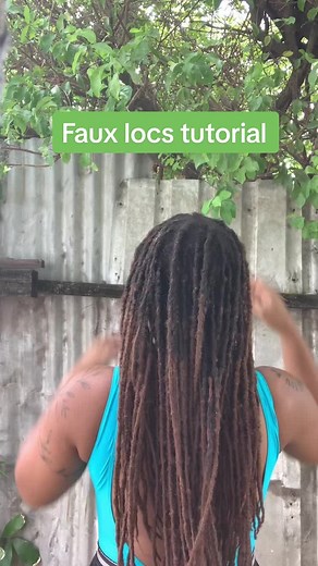 The best technique for natural looking faux locs #latscreate #fauxlocstutorial #locsstyles