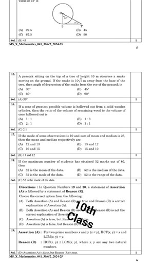 10th class code 30/6/2 solve paper #exam