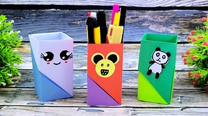 7K views · 19 reactions | DIY strong pen stand | How to Make Pen Stand/Origami Pen Holder/Paper Pencil Holder/Pen Holder How to make pen stand with paper | No glue paper craft #StrongPenHolder #PaperPenStand #PaperPencilHolder | Mr. Creator | Facebook