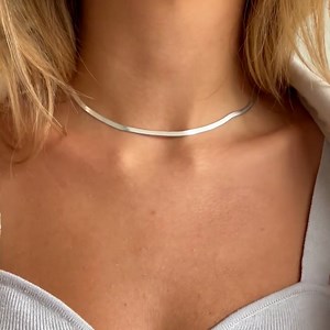 Colier din argint Herringbone