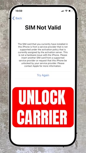 iPhone SIM Locked? 🔒 Permanent Unlock (Carrier Fix!)