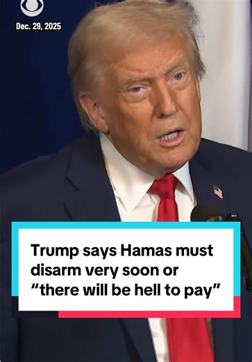 Trump Warns Hamas: Disarmament Needed for Gaza Peace