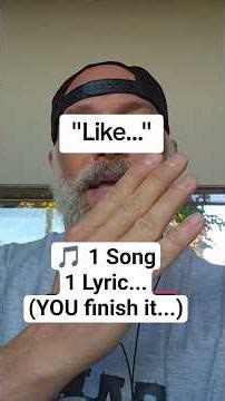 🎵 1 Song1 Lyric... (YOU finish it...) #generationx #genx #boomer #millennials #songchallenge