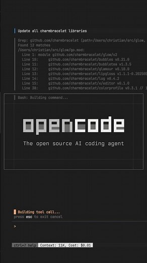 The Best AI Agent to Program (OpenCode) #ai #programming