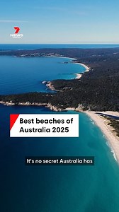 Tourism Australia has awarded the Bay of Fires, a 10 kilometre coastline in Tasmania, the 'best beach' for 2025. #beach #BayofFires #Tasmania #Australia #bestbeach #7NEWS | 7NEWS Australia