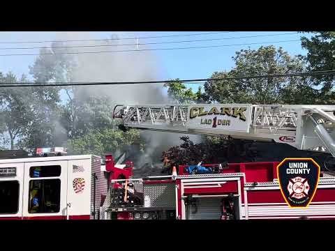 Clark NJ, 3rd Alarm Structure Fire - 8/11/25