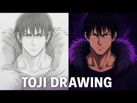 Toji Fushiguro Drawing | Realistic Jujutsu Kaisen Sketch Tutorial