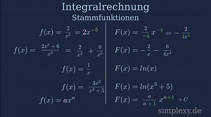 Stammfunktion 1/x - Erklärung, Beispiele, Rechner - Simplexy