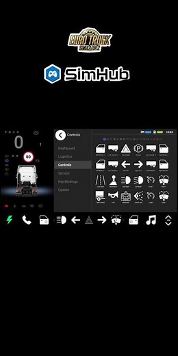 Tesla Cybertruck UI Dashboard for ETS2 | Simhub | SimDashHub | Sim Racing | Speedometer | 2025