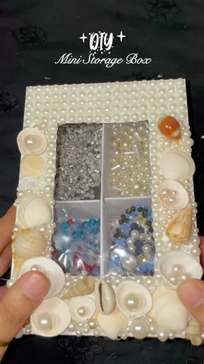 DIY Seashell Storage Box🌊🎁| #tutorial #seashell #craft #shorts #easy