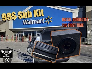 HOW TO: Properly Instal SUBWOOFERS || WALMART SUB & AMP KIT