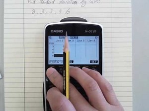 Finding Standard Deviation by GDC