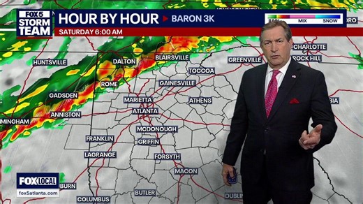 Friday evening forecast: Rain train en route