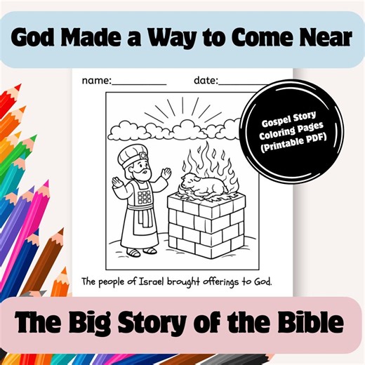 Bible Story Coloring Pages | From the Old Testament to Jesus | Printable PDF - Etsy