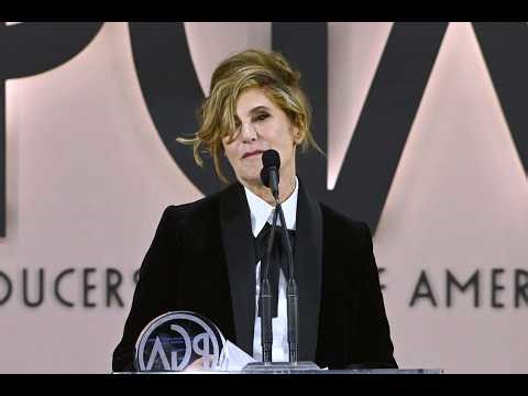 PGA Awards: Amy Pascal accepts the David O. Selznick Achievement Award from Greta Gerwig
