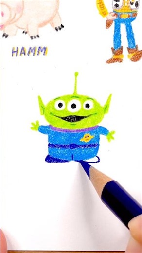 Cute Aliens Drawing ASMR 🛸 #shorts #drawing #알린