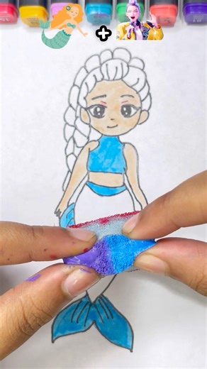 Kpop Rumi Demon Hunters Mermaid Beautiful Puzzle Challenge ✨💜#drawing #satisfying #cartoon #draw