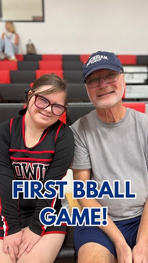 Ruby cheered at her first basketball game this week and had so much fun! It’s a different set up from football, and she was excited to hold the sign again, do some stunting and also be in the front row sitting for most of the game 😆🙈 Keep on rockin’ it Ruby! You make our hearts smile!❤️❤️ #downsyndromerocks #theluckyfew #rubysrainbow #rubycheers | RubysRainbow.org