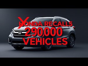 Honda to Recall Over 290,000 US Vehicles on Engine Issue, NHTSA Says