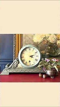 1980s Red Clock to VICTORIAN GREEN Masterpiece! 🕰️🌿 | Thrift Flip
