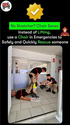 🕺🏽 How to Safely Carry an Injured Person Without a Stretcher? | 🪑 Use a Chair to Carry Safely 🚨