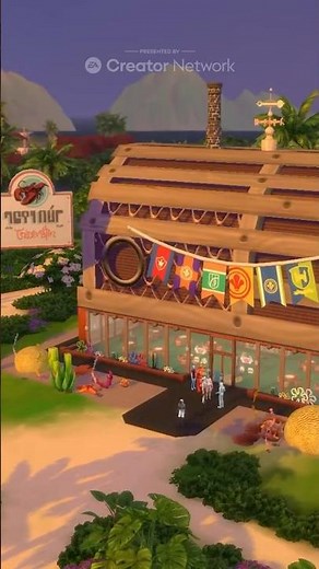 The Sims 4: The Krusty Krab 🦀🍔 new sims x spongebob collab #shorts