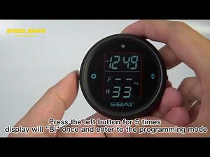 STEEL MATE Sensor Setting for Motor TPMS ET 910AE