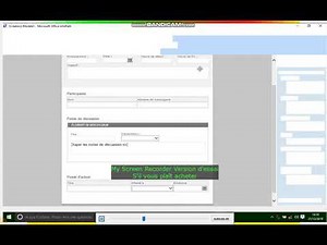 Initiation InfoPath Création d'un formulaire Ordre du Jour