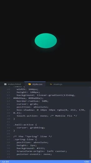 Build an Spring Physics Simulation #coding #webdevelopment #programming #javascript #webdesign