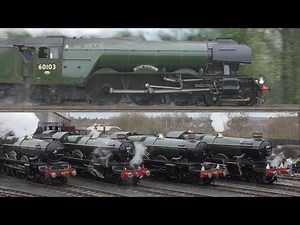 The Very Best of UK Steam Trains in 2023! Flying Scotsman and Great Western Castle Centenary Special