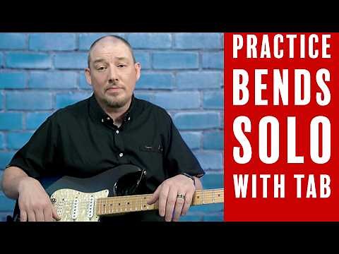 Easy Practice Solo for Beginner Bending notes | Guitar Lesson with TAB