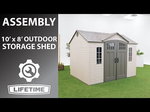 Lifetime 10' x 8' Outdoor Storage Shed | Lifetime Assembly