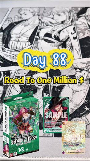 Day 88 Road to $1 Million: is this a good starter deck? #onepiecetcg #op11 #boosterpackopenings #tradingcardsgame
