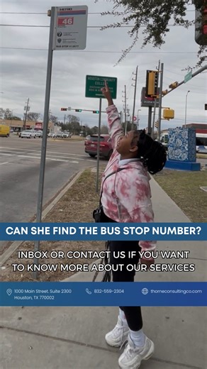 Thorne Consulting on Instagram: "Can she find out the Bus Stop Number? Teaching our students bus and traffic safety rules. At Thorne Consulting, we work to empower individuals with disabilities with the skills and experiences for a successful transition to the workforce. Our services are available in Texas, Colorado, and Kentucky. Our services are: ➡️ Pre-Employment Transition Services ➡️ Employment Services ➡️ Vocational Adjustment Training ➡️ AI Career Readiness Training Inbox us or contact us