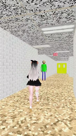 Now I have played the horror game Baldis basics i VR. I screamed.😆 #baldisbasics #vr #game #vrchatworld #vrchat