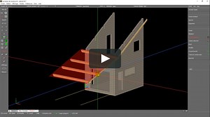 cadwork - Formation de base niveau 1 – MAISON DE VACANCES - 4 - 03 - Axe des fermes plan 2D