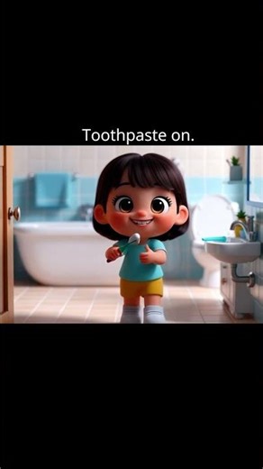 Brush Your Teeth – Healthy Habit for Kids 🪥 | Toons With Sandy #kidslearning #cartoon #cartoon