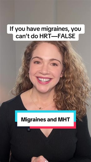 Birth control ≠ menopausal hormone therapy. Different hormones. Different doses. Different delivery. A history of migraine—with or without aura—is not a contraindication to MHT. If you were told “no hormones” without context, it’s time for a better conversation. I have menopause provider directories at the link in my bio.