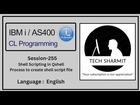 How to create script file using qshell commands in ibmi training | shell scripting in ibmi | Qshell