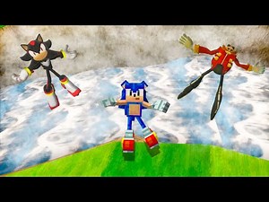 Minecraft Sonic Ragdolls Physics (GMOD) part 2