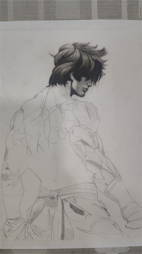 Baki Face Drawing #drawling #shorts