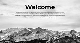 Welcome part - CSS Template by Nicepage