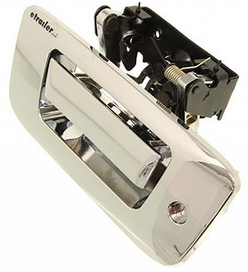 2004 Chevrolet Silverado Pop & Locking Tailgate Handle with Key Alike Lock Cylinder - Manual - Chrom