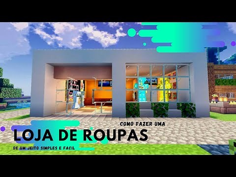 loja de roupas minecraft