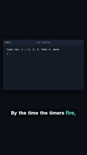 This JavaScript loop prints 4, 4, 4 — closures explained